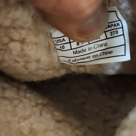 - Ugg Australia Bellevue Brown Leather Shearling Moto Boots Size 10 - Picture 7 of 9